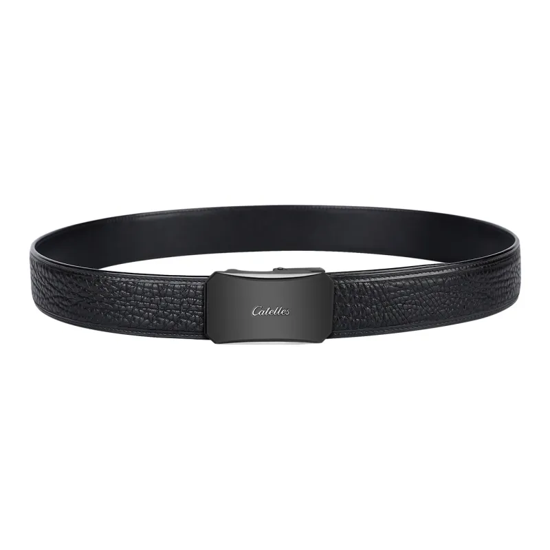 CATELLES Cow Leather Leather Belts Men's 3.5cm-4
