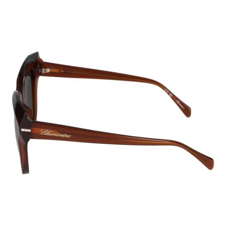 Blumarine Acetate Acetate Cat Eye Sunglasses Women's Brown-2