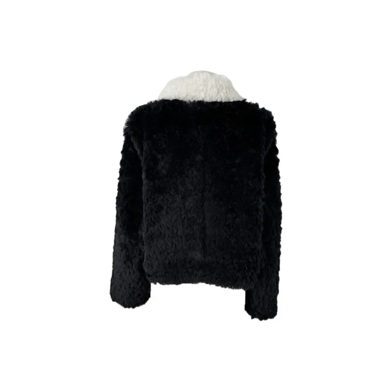 KKX Velvet feel Coat Women's Black-1