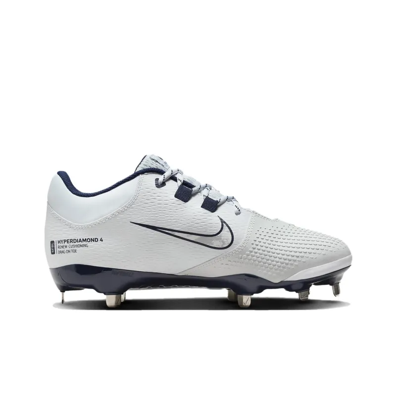 Nike Hyperdiamond 4 Pro White Midnight Navy Wolf Grey Women's-1