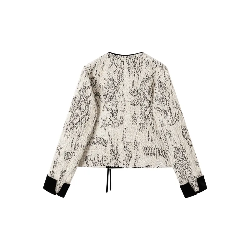 TOUCH Cropped Coats Women's Beige-1