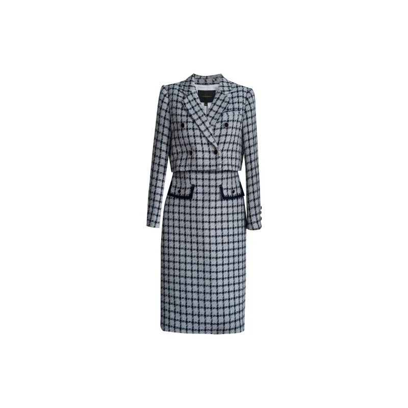 ROEYSHOUSE Skirt Set Women's Black White-1