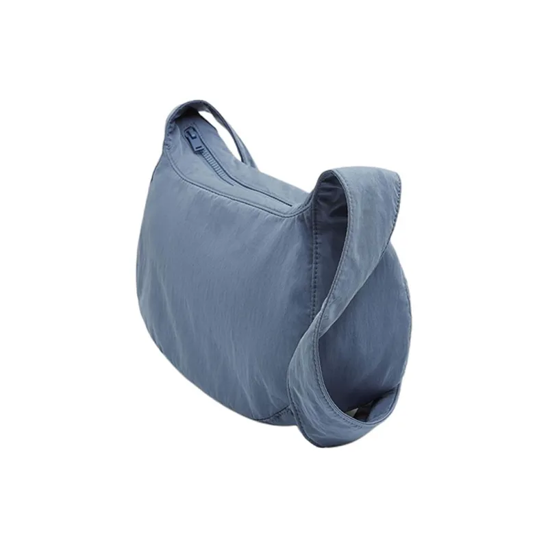 COS Polyamide Saddle Bag, Shoulder Bag, Crossbody Bag Medium Size Unisex Haze Blue-2