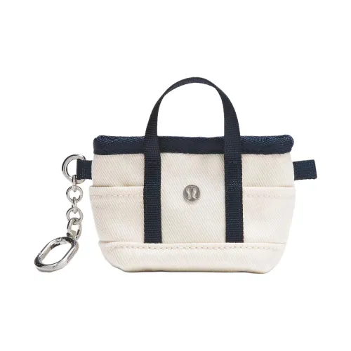 Lululemon Cotton Patchwork Canvas Coin Purse Regular Unisex Natural & Pure Marine Blue