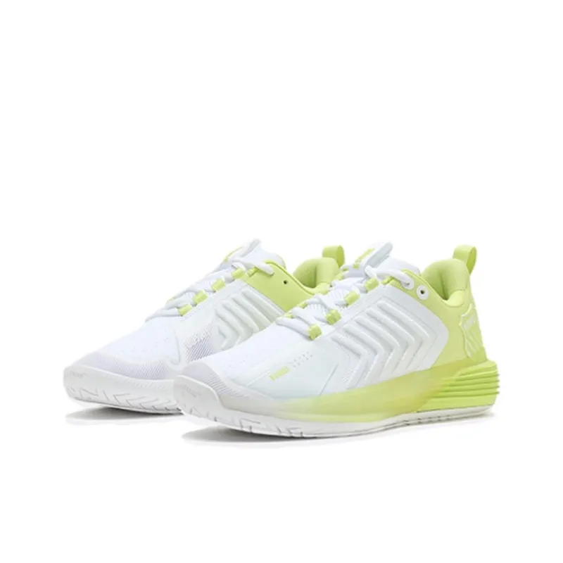 KSWISS Low Top Tennis Shoes Women's White Green-1