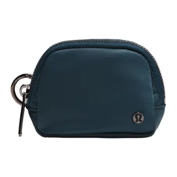 Lululemon Everywhere Nylon Coin Purse Regular Unisex Twisted Cyan/Black