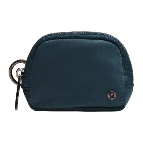 Lululemon Everywhere Nylon Coin Purse Regular Unisex Twisted Cyan/Black
