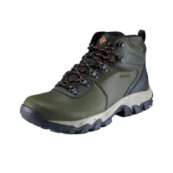 Columbia Newton Ridge Plus 2 Anti Slip Wear Resistant Mid Top Trekking Shoes Men's Dark Green