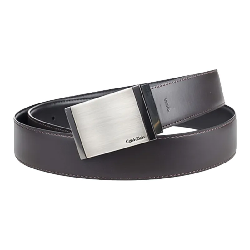 CALVIN KLEIN Leather Belts Men's Black/Brown -1