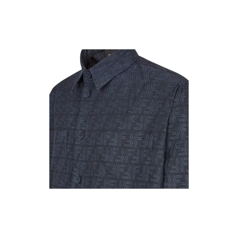 FENDI FW24 Jackets Coats Men's Blue-4
