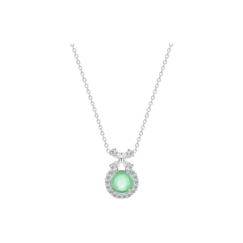 CLARKIA FLOWER Chalcedony Necklaces Women's-4