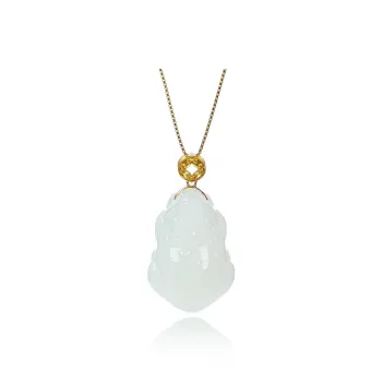 CUIYOUSHIJIA Hetian Jade Pendants White Jade Women's