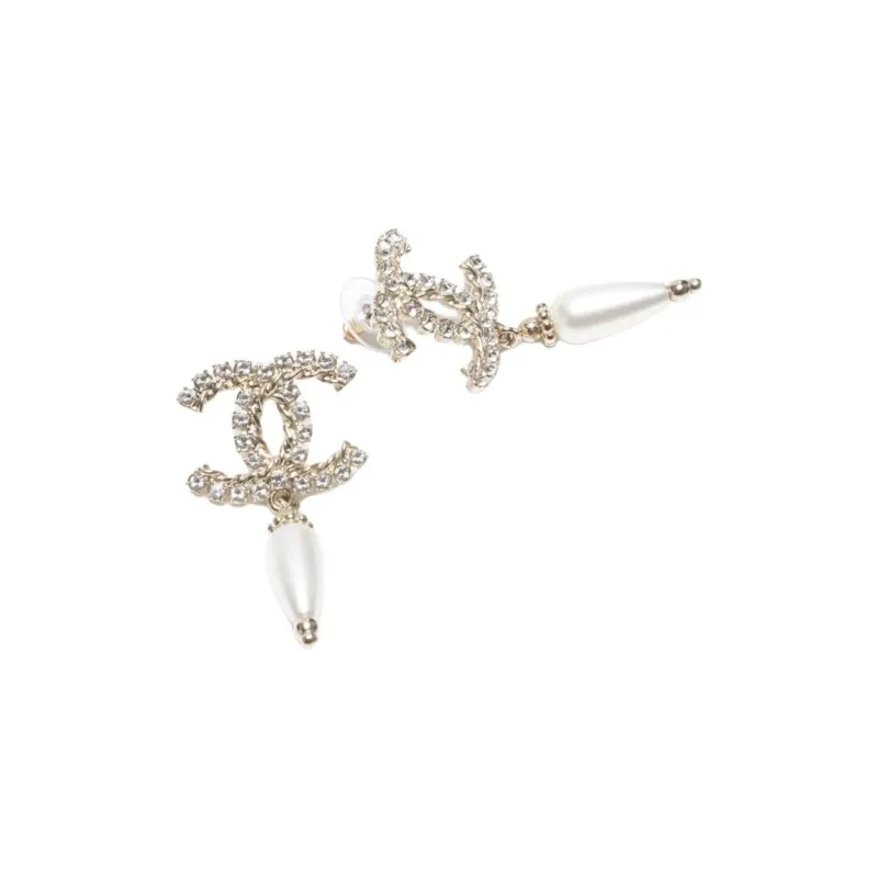 CHANEL 2021 Cc Faux-pearl Earrings-1