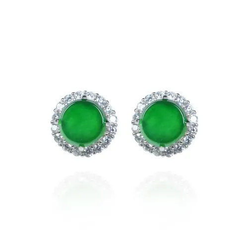 CUIYOUSHIJIA Ice Glutinous Stud Earrings Women's