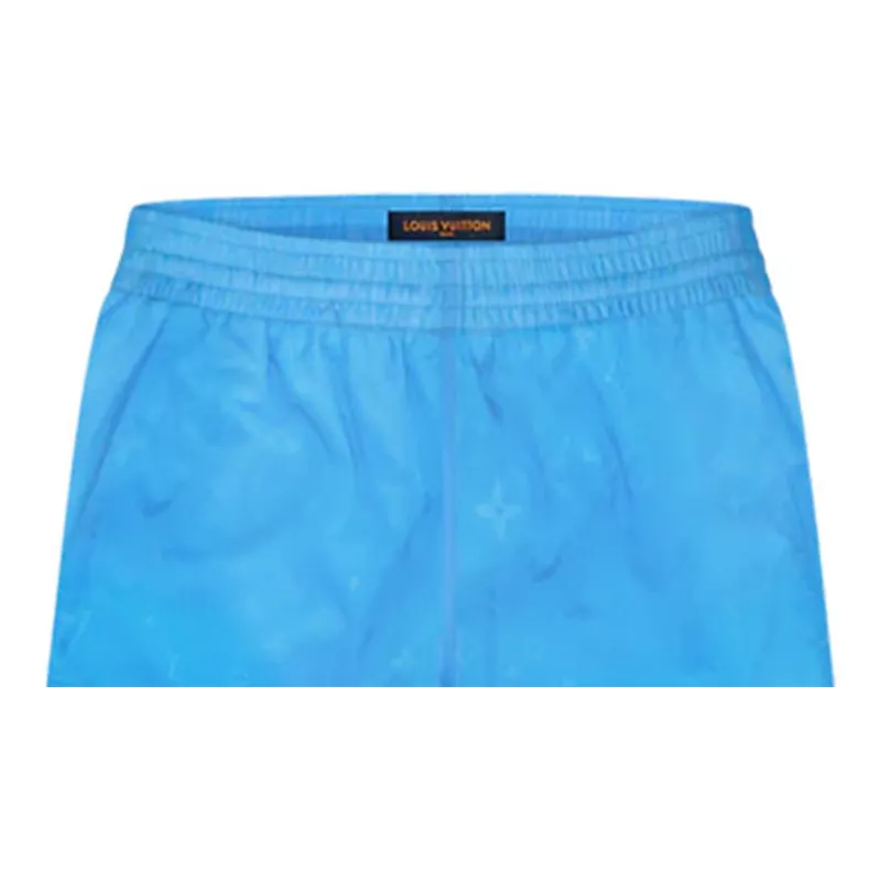 LOUIS VUITTON New Quarterly Products Of LV Casual Shorts Men's Blue-4
