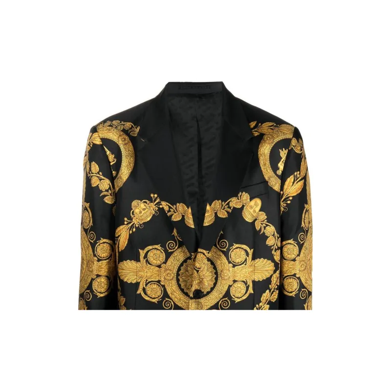 VERSACE SS23 Jackets Coats Men's Black-5