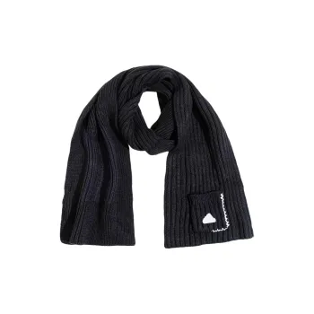 Adidas Knitted Fabric Knit Scarves Unisex Black