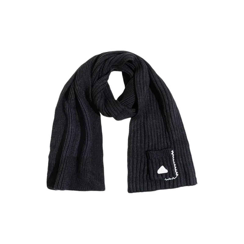 Adidas Knitted Fabric Knit Scarves Unisex Black-0