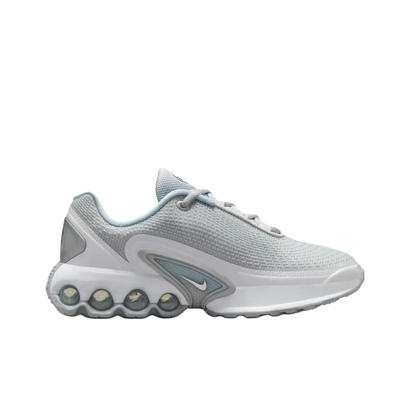 Nike Air Max Dn Abrasion Resistant Low Top Kids' Running Shoes Silver Gray Teenagers-1