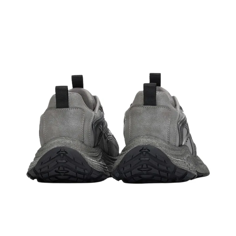 GG CC Slip Resistant Low Top Chunky Sneakers Women's Gray-4