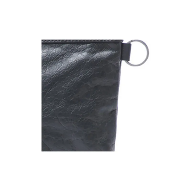 Balenciaga Sheepskin Clutch Large Size Men's Gray-4