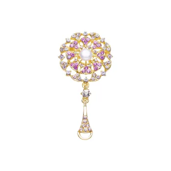 ZHENZHUAOMI Freshwater Pearl Brooches Women's