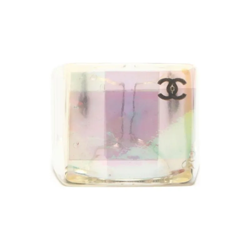 CHANEL 2000s Cc Square Ring-2