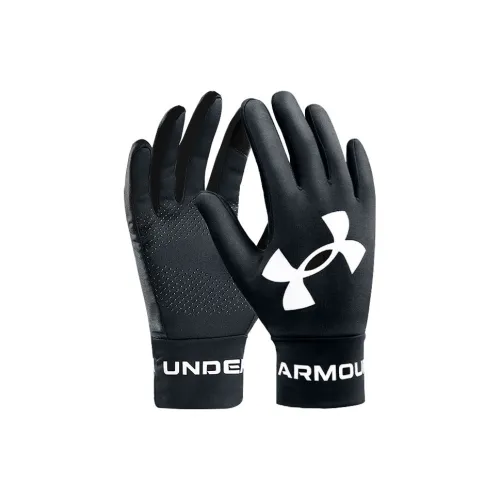 Under Armour Cycling Gear Glove Winter Sports Running Hand Protection Unisex Deep Smoke Gray