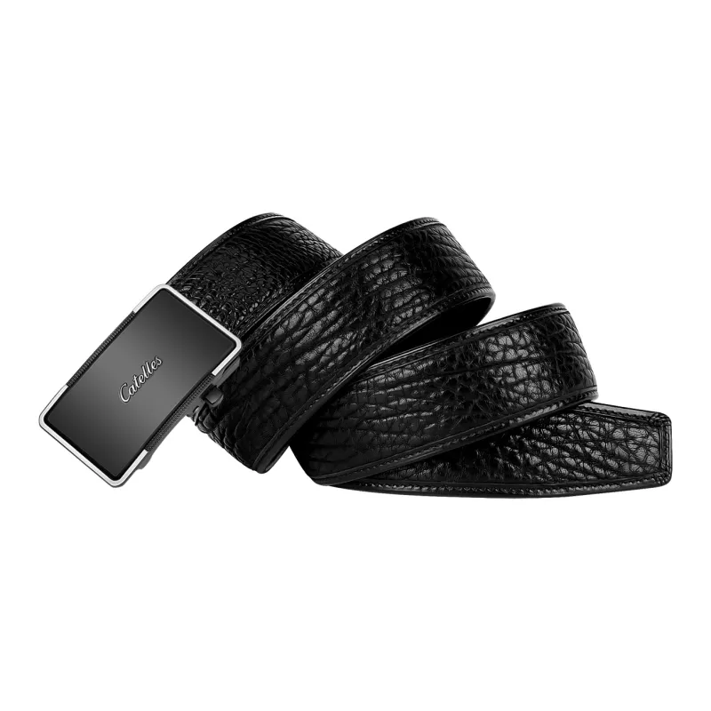 CATELLES Cow Leather Leather Belts Men's 3.5cm-2