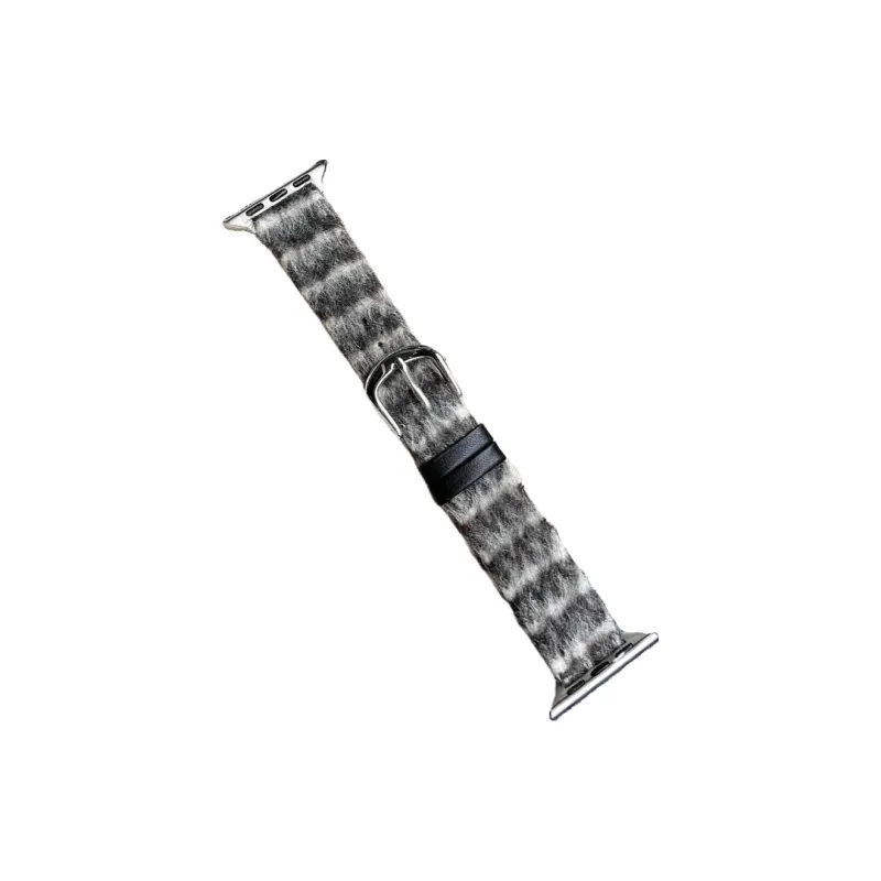 Warbler Dew Compatible With Apple Watch S9/S8/SE/7/6/5/4/3 Fall And Winter Plaid Woolen Strap-0