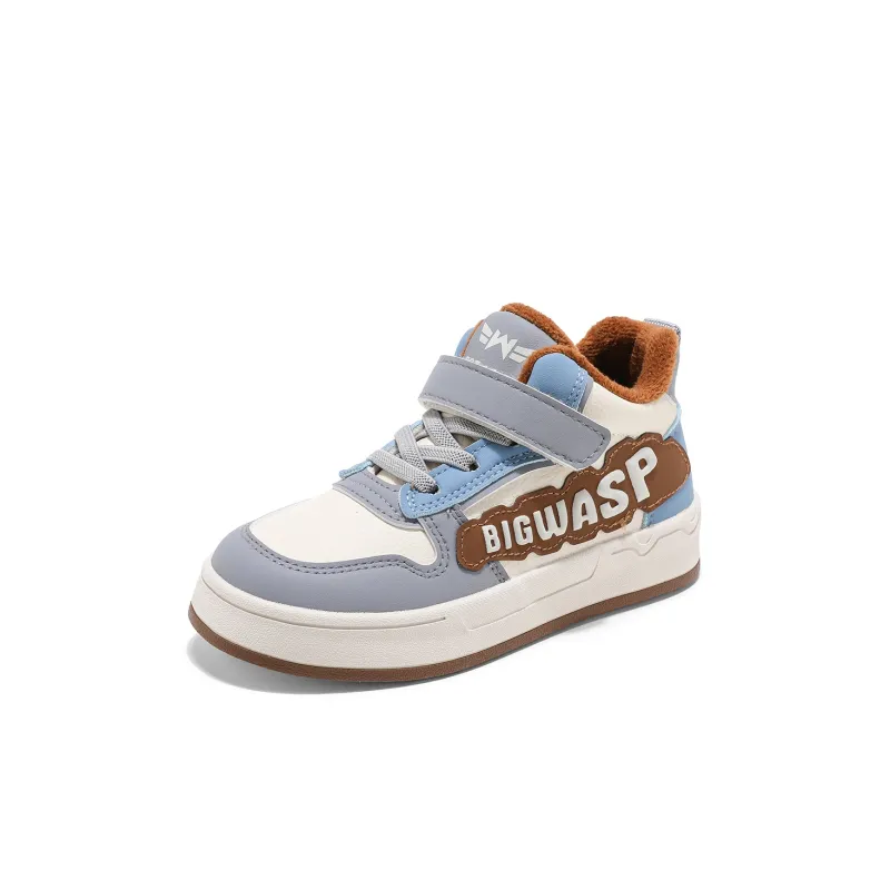 BIG WASP Wear Resistant Lightweight Cushioning Warm Mid Top Kids Lifestyle Shoes Kids'-2