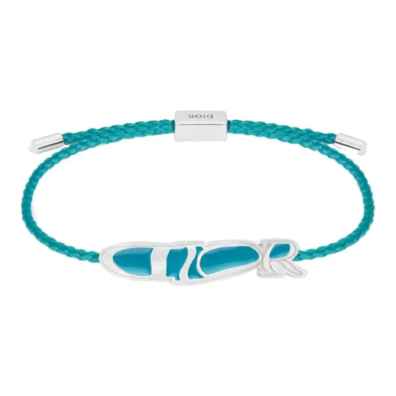 DIOR Brass, Polyester, Resin Bracelets Men's Blue-0