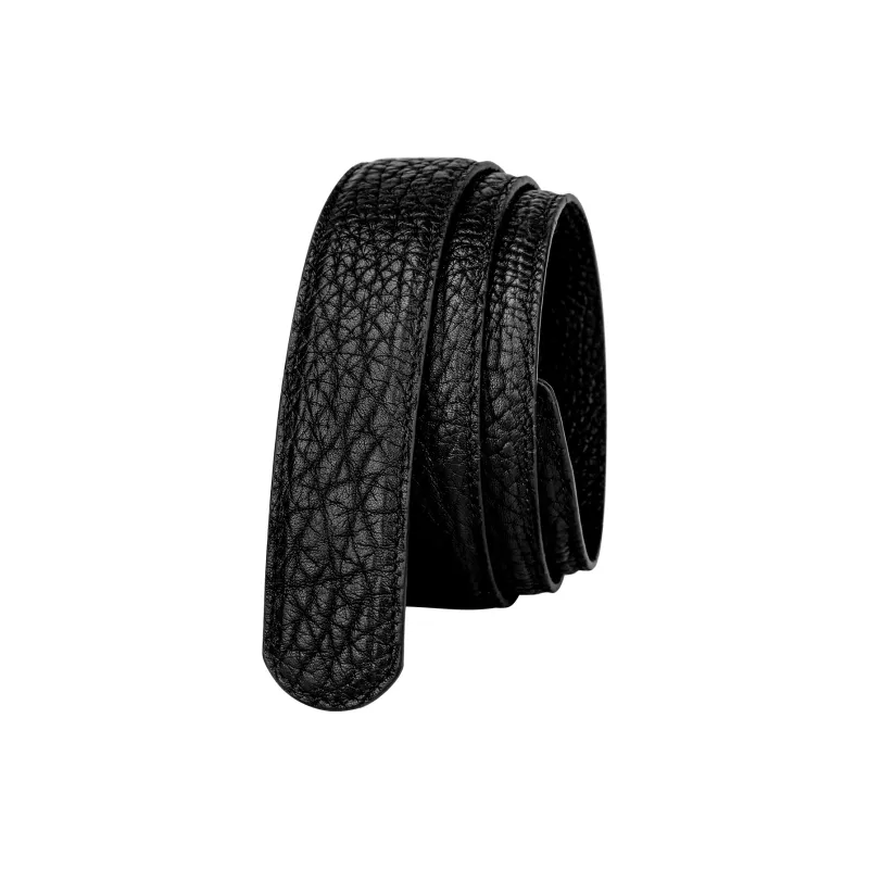 CATELLES Top Grain Cow Leather Leather Belts Men's Black 3.8cm-1