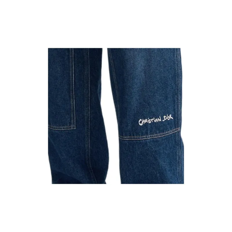 DIOR Homme Christian DIOR Embroidered Jeans-4