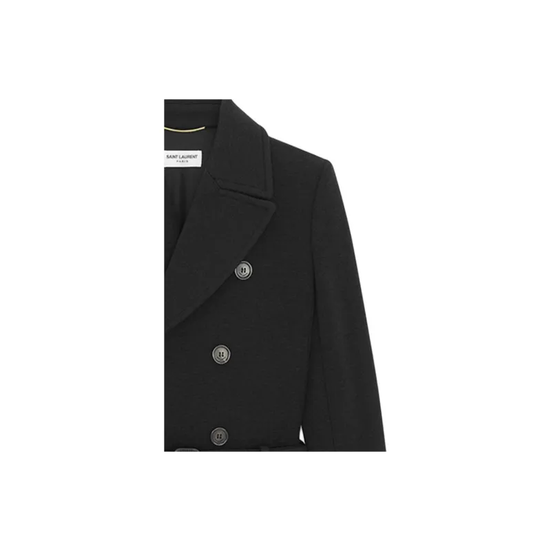SAINT LAURENT Saharienne Notched lapels Blazer-6