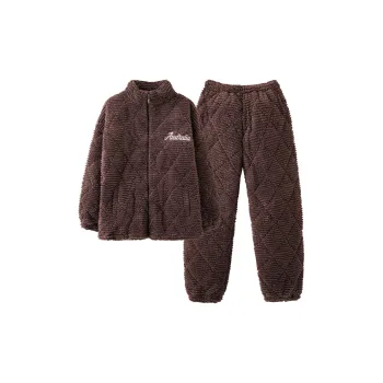 MIIOW Pajama Set Men's Dark Coffee