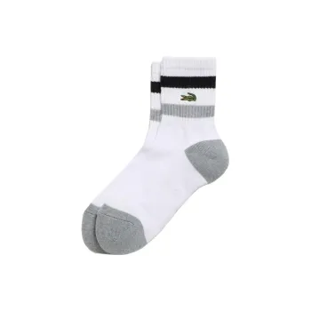 LACOSTE Mid Calf Socks Men's 1 Pack White