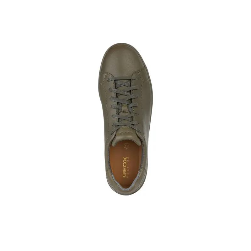 GEOX Spherica Ecub-1 Anti-Slip Wear-Resistant Low-Top Casual Shoes Men's Army Green-4