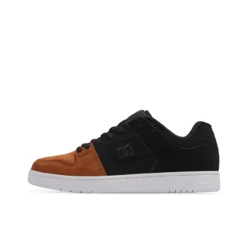 DC Shoes Manteca Anti Slip Wear Resistant Low Top Skateboard Shoes Men's Black Brown