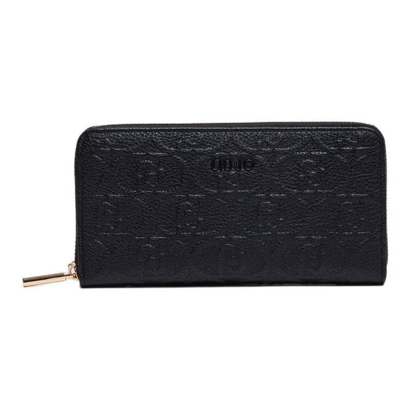 LIU·JO UOMO Polyester Wallet Large Size Women's Black-0