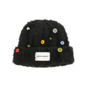 Alexia Sandra Polyester Beanies Women's Black