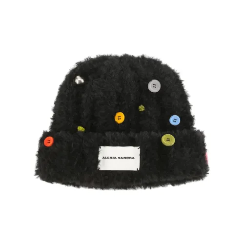 Alexia Sandra Polyester Beanies Women's Black