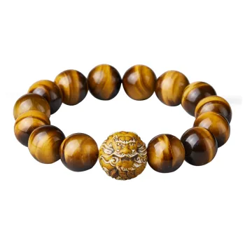 Moonstone Edge Tiger's Eye Stone Bracelets Unisex