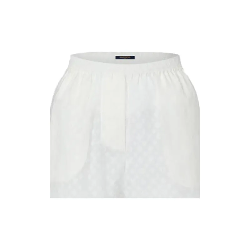 LOUIS VUITTON Monogram Fil Coupé Pajama Shorts-5