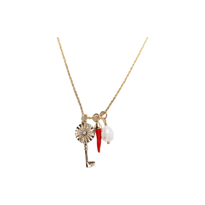 ZARA Brass Necklaces Women's Gold-0