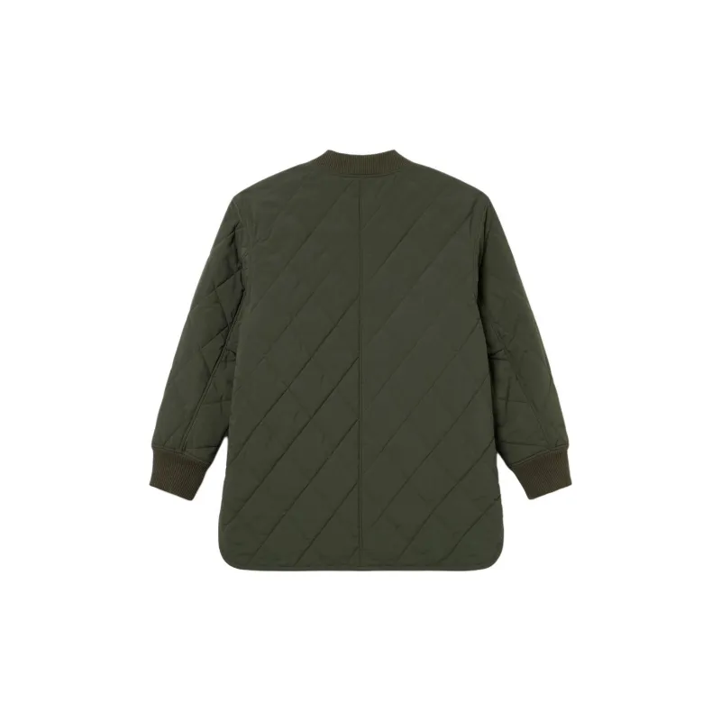 LACOSTE Puffer Jacket Women's Khaki Olive-1