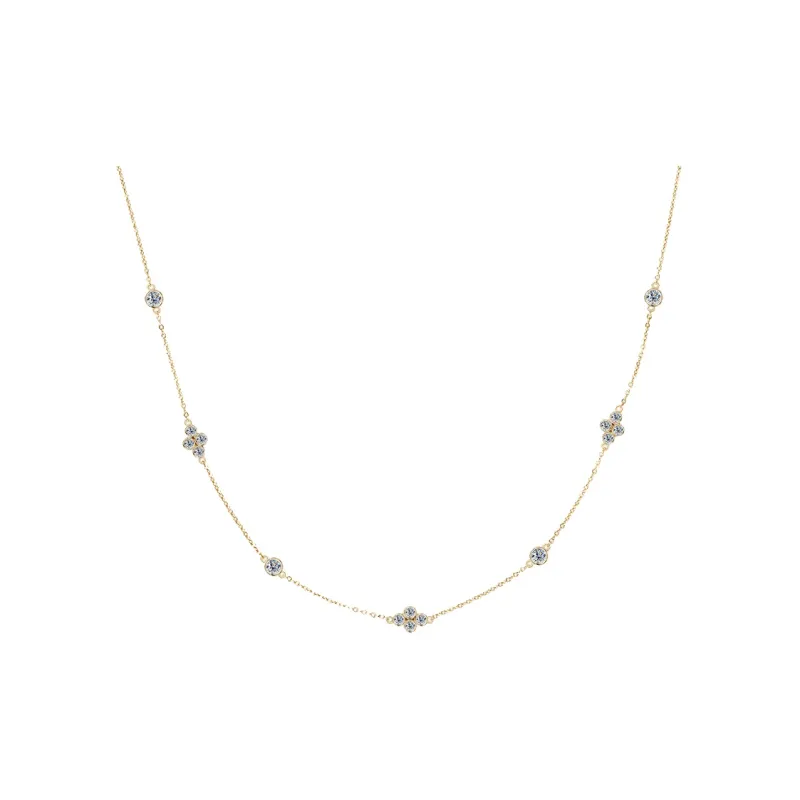 Lockstarfy Moissanite 925 Sterling Silver Necklaces Women's-4