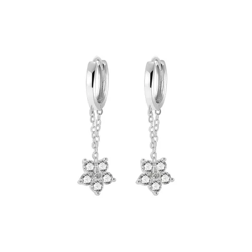 Maybe 925 Sterling Silver Earrings Women's