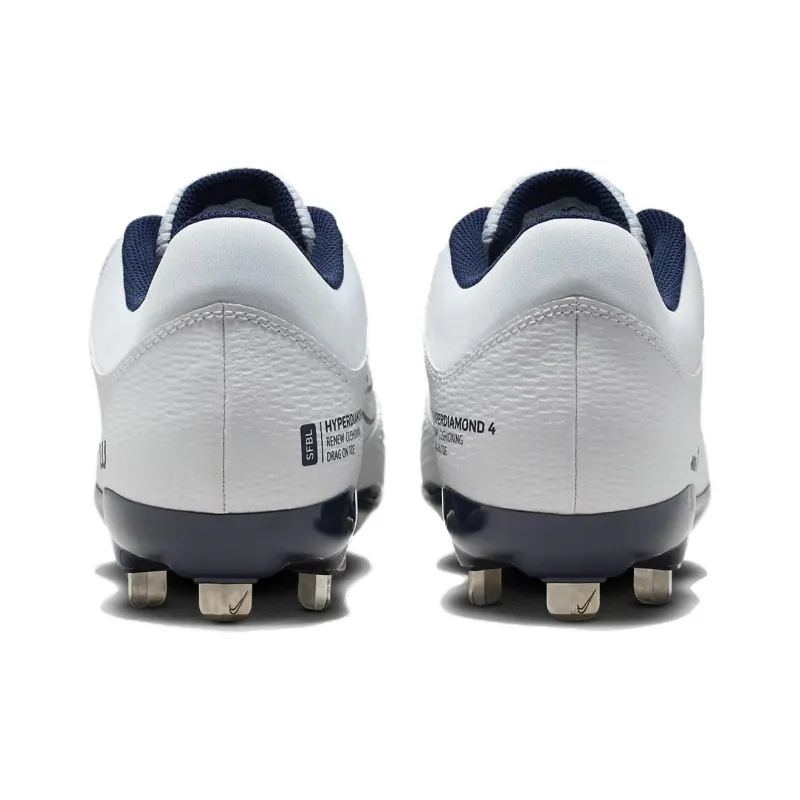 Nike Hyperdiamond 4 Pro White Midnight Navy Wolf Grey Women's-4