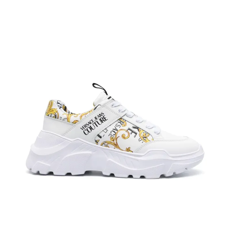 Versace Speedtrack Sneaker 'Baroque Print - White Gold'-1